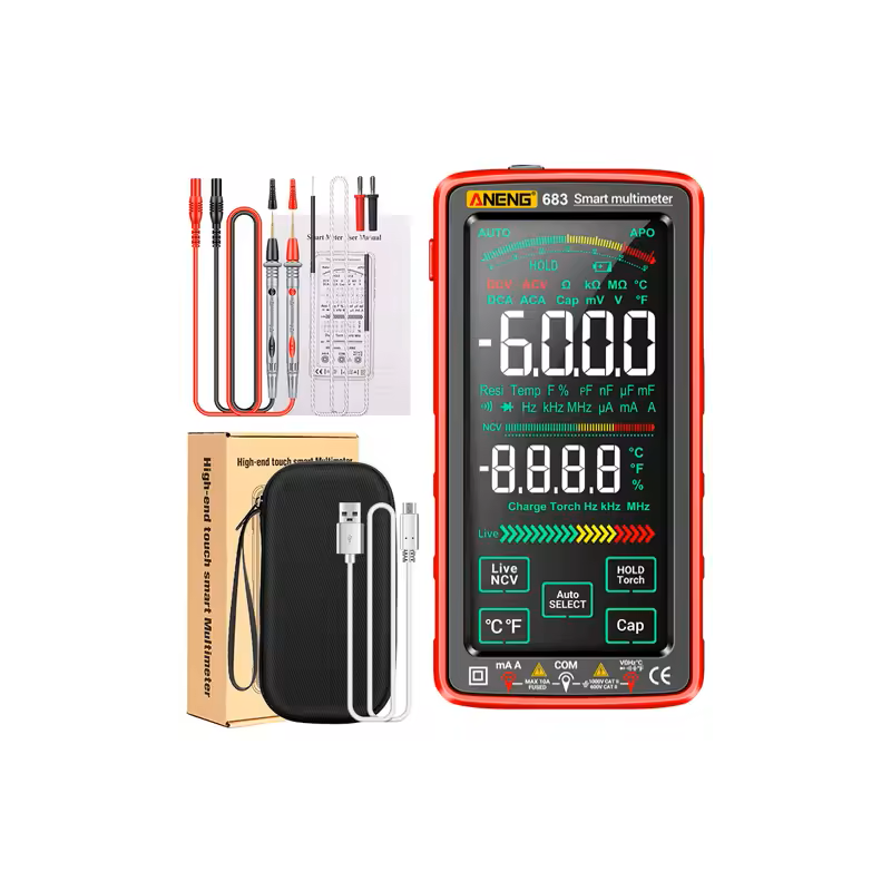 Aneng 683 Digital Multimeter – Touch VA Screen, 6000 Counts
