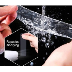 Transparent Nano Gel Tape 5 cm × 3 m – Double-Sided, Reusable, Waterpr