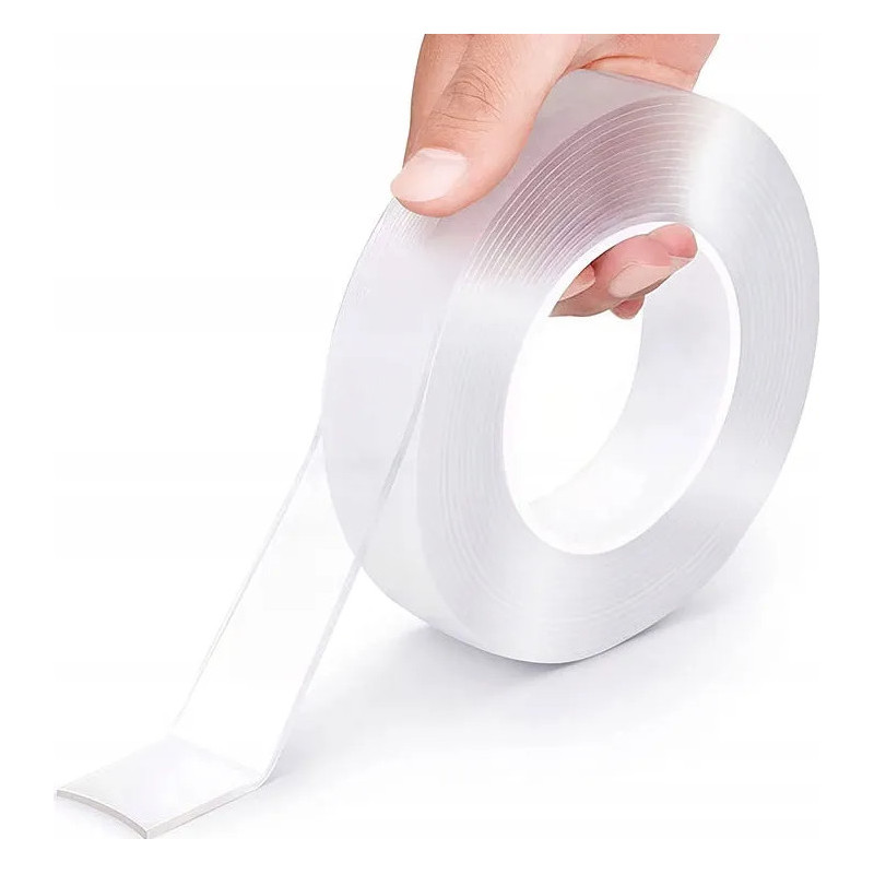 Transparent Nano Gel Tape 5 cm × 3 m – Double-Sided, Reusable, Waterpr Transparent Nano Gel Tape 5 cm × 3 m – Double-Sided, Reusable, Waterpr