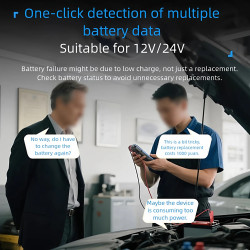 FNIRSI® BTM-24 Battery Tester – 12V/24V Car & EV Diagnostic Tool