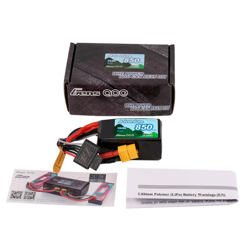 Gens ace G-Tech 850mAh 4S 60C LiPo - Akumulator do RC Crawler