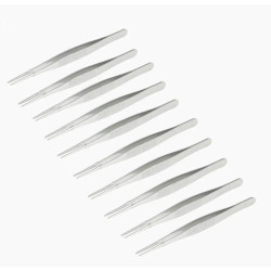 Pęseta 14 cm – zestaw 10 sztuk, pinceta serwisowa/laboratoryjna