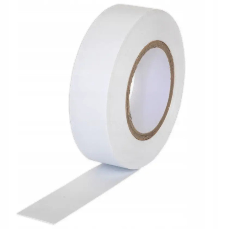 White Electrical Insulation Tape 19 mm × 20 m – 10 Rolls
