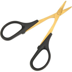 Precision hobby scissors with golden steel blades