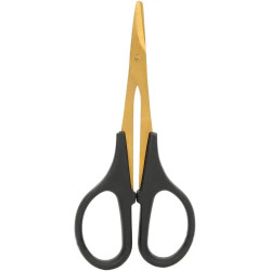 Curved modeling scissors for electronics and DIY projects