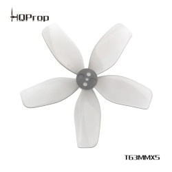 HQProp T63MMX5 63mm 5-Blade Propellers Light Grey Polycarbonate