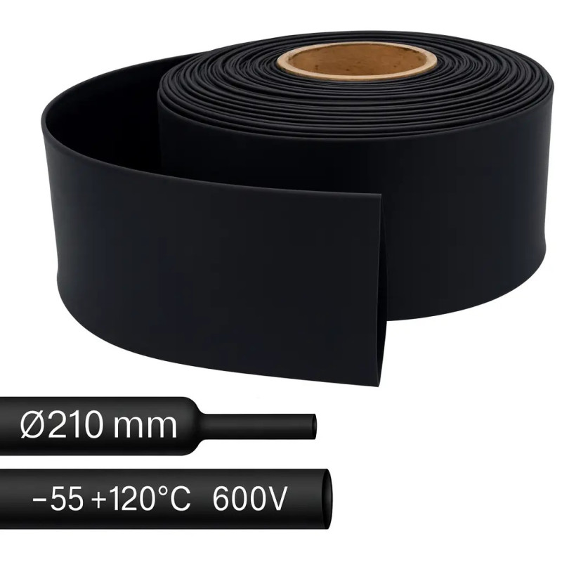 Koszulka termokurczliwa 210mm 1m do izolacji kabli
