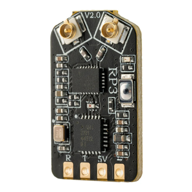Nano odbiornik FPV RP3 V2 z dwiema antenami UFL