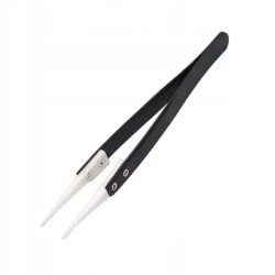 Ceramic tip tweezer for electronics and FPV