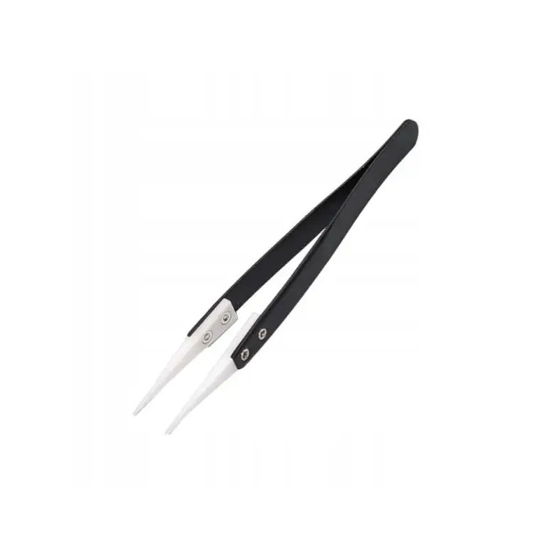 Ceramic tip tweezer for electronics and FPV