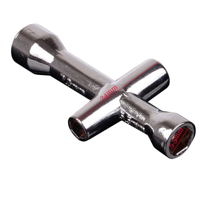 Mini klucz nasadowy 4/5/5,5/7mm - na śrubę M2, M2,5, M3, M4