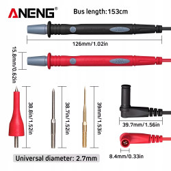 Aneng PT1010 przewody pomiarowe 153cm 1000V 20A do mierników multimetrów