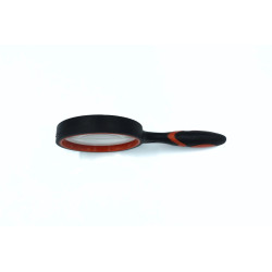 Magnifying Glass 75 mm x4 – handheld rubber handle magnifier