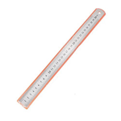 30 cm Stainless Steel Ruler Dual Scale cm/inch