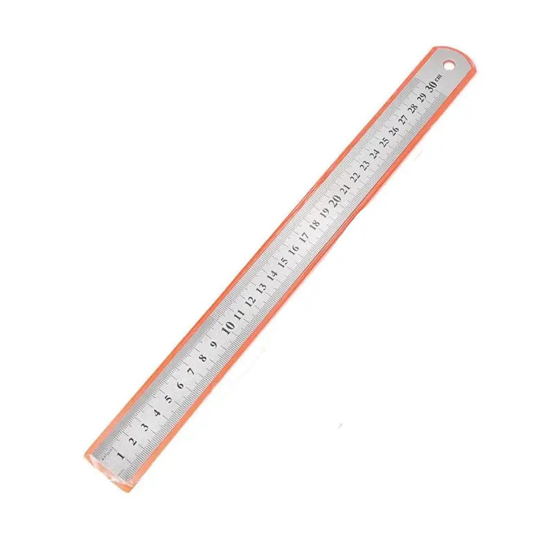 30 cm Stainless Steel Ruler Dual Scale cm/inch