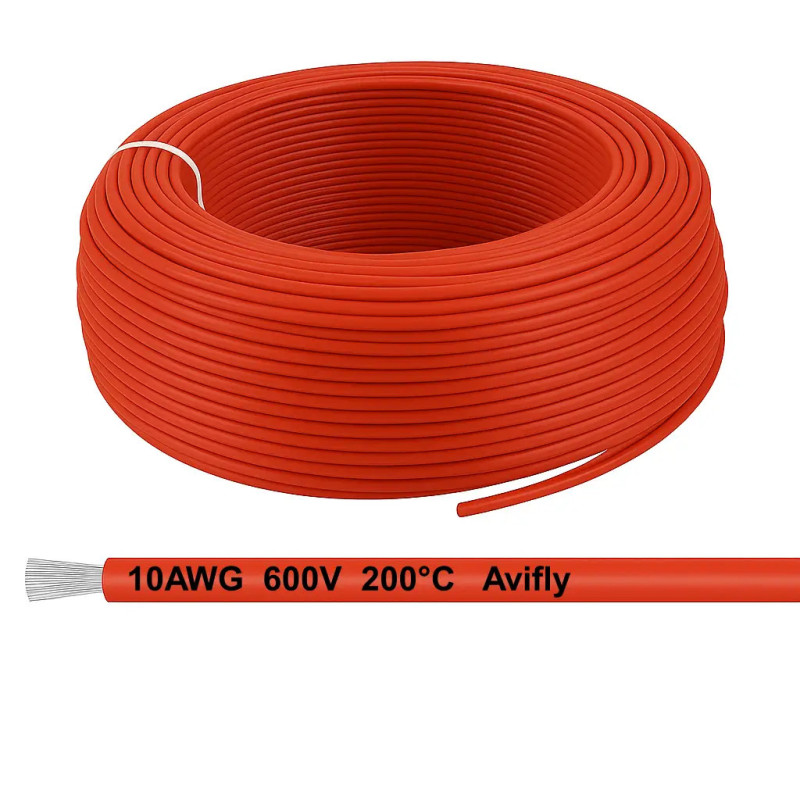 Amass Silicone Wire 10 AWG 1 m – Flexible Cable for FPV Drones, RC and Electronics (4 Colors)