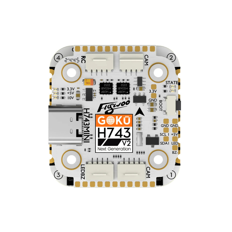 Flywoo GOKU H743 PRO Mini 45A 32Bit Stack dla DJI O4 / O4 Pro