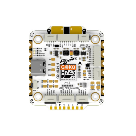 Kontroler lotu Flywoo GOKU H743 PRO 55A 32Bit 4in1 – DJI O4 Plug&Play