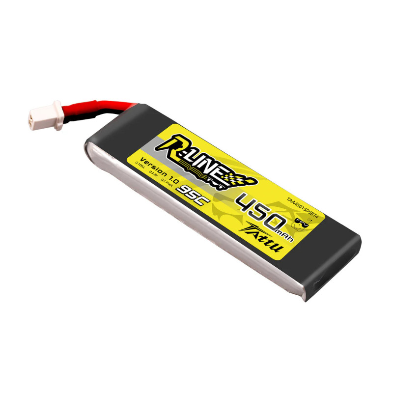 Tattu R-Line 450mAh 1S 95C HV LiPo BT2.0 - 4 sztuki