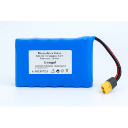 Li-ion Battery 1S 18.6 Ah 4.2 V XT60 + Case – VTC6 Cells
