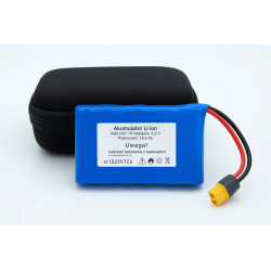 li-ion battery 1s 18.6ah 4.2v xt60 in carrying case;