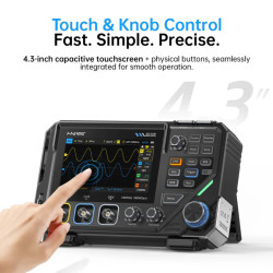 FNIRSI 2D15P z sondami pomiarowymi i przewodem USB-C