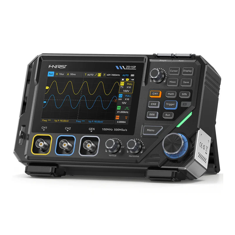 FNIRSI 2D15P widok ekranu pomiarowego