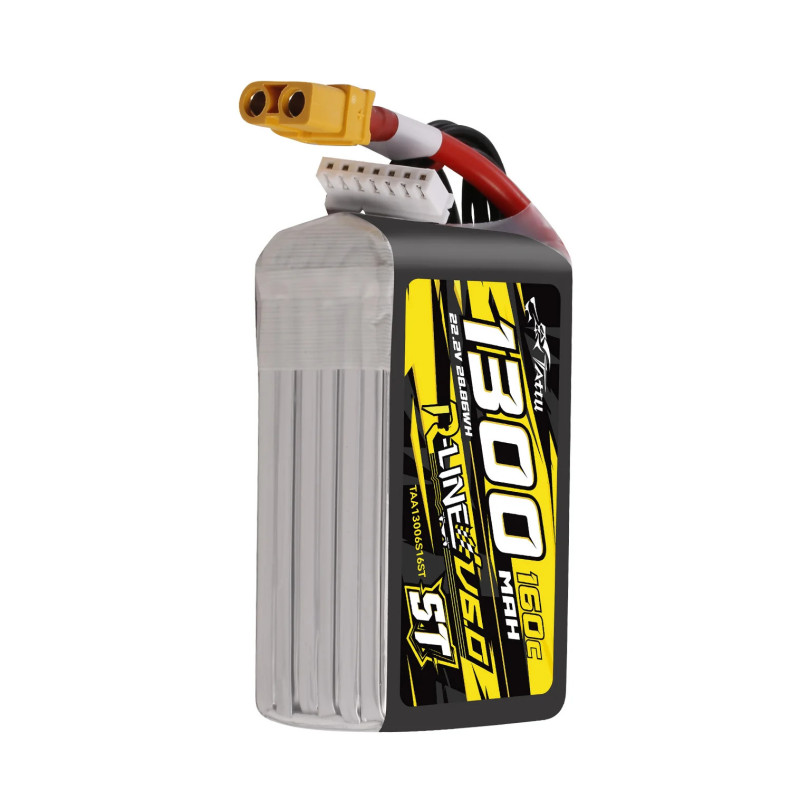 Tattu R-Line V6 1300mAh 6S 160C LiPo XT60U-F - Najnowsza Generacja FPV