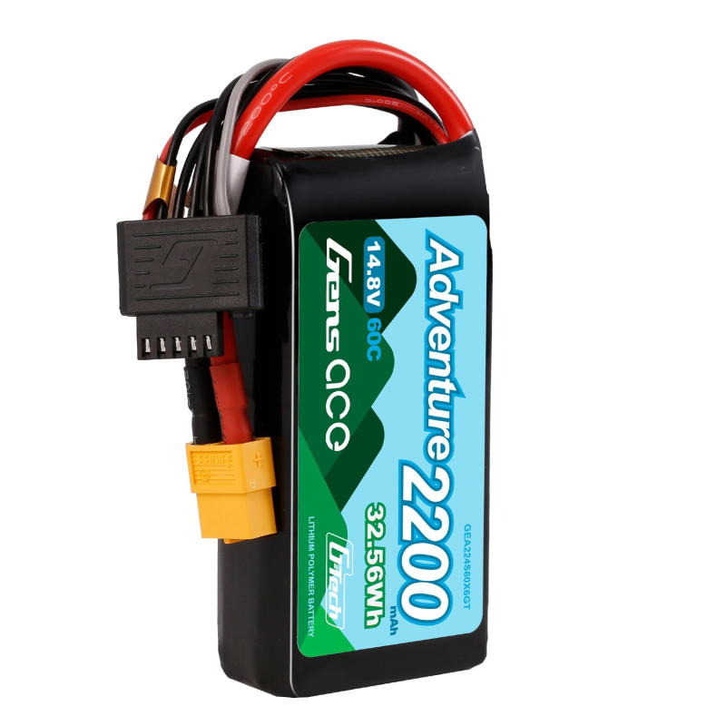 Gens ace G-Tech 2200mAh 4S 60C LiPo XT60 - do samochodów RC 1/10 (np.
