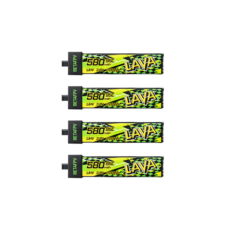 Akumulator LiHV 1S BetaFPV LAVA II 580mAh 95C BT2.0 (4 szt.)