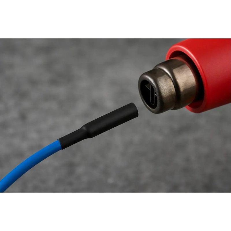 Rurka termokurczliwa 2.0 mm 2:1 czerwono-czarna 2 m