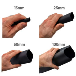 4 mm 2:1 red and black shrink tube