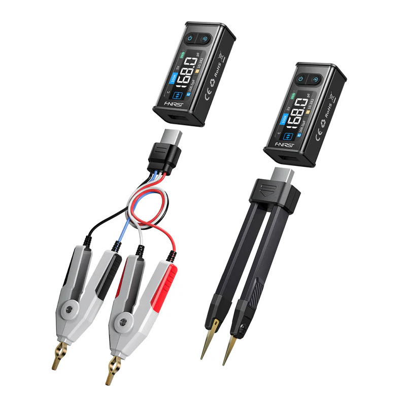 Miernik LCR ESR FNIRSI LCR-ST2 Tweezers/Kelvin — Standard / Plus