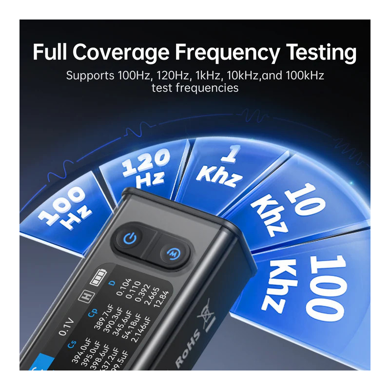 FNIRSI LCR-ST2 LCR ESR Meter Tweezers/Kelvin — Standard / Plus