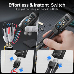 Miernik LCR ESR FNIRSI LCR-ST2 Tweezers/Kelvin — Standard / Plus