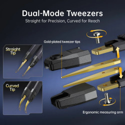 Miernik LCR ESR FNIRSI LCR-ST2 Tweezers/Kelvin — Standard / Plus