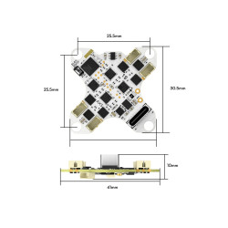 Kontroler lotu AIO Flywoo GOKU F405 HD 1S 12A ELRS O4
