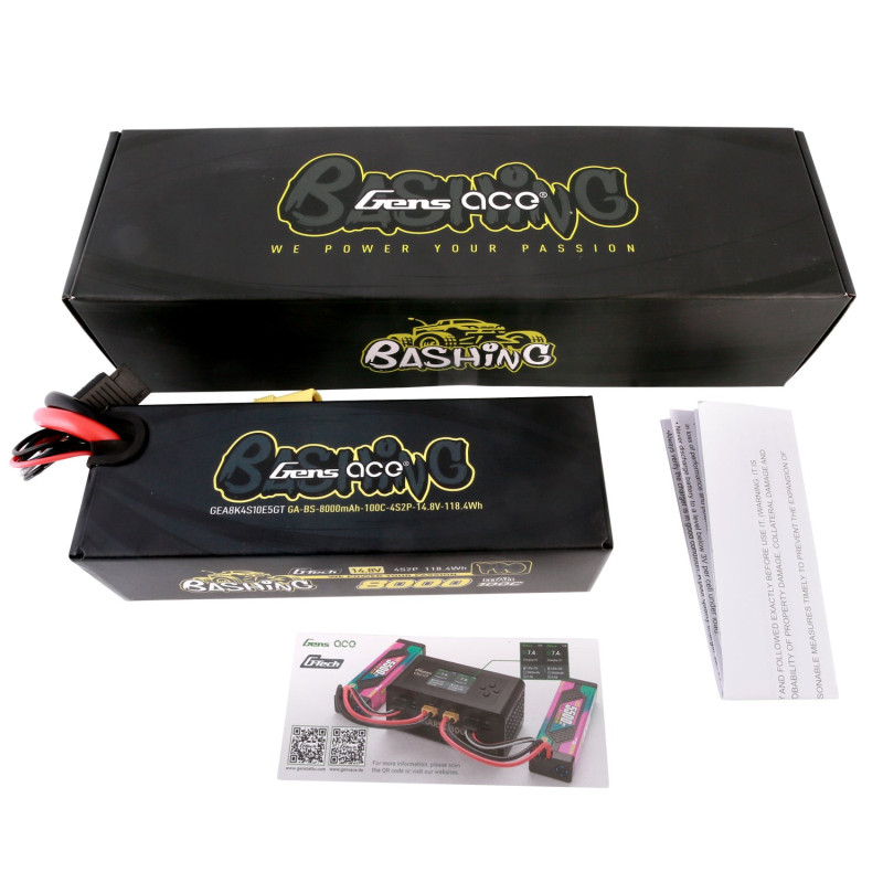 Gens ace G-Tech 8000mAh 4S 100C LiPo EC5 - Bashing Series do Arrma 8S