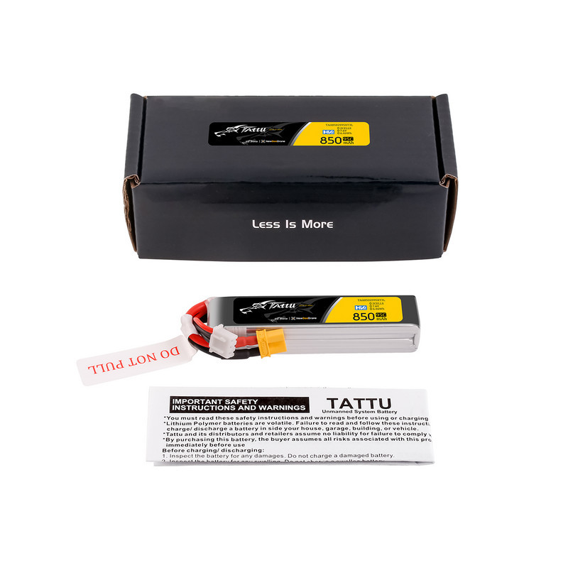 Lipo Battery Tattu HV 2S 7.6V 850mAh 95C XT30