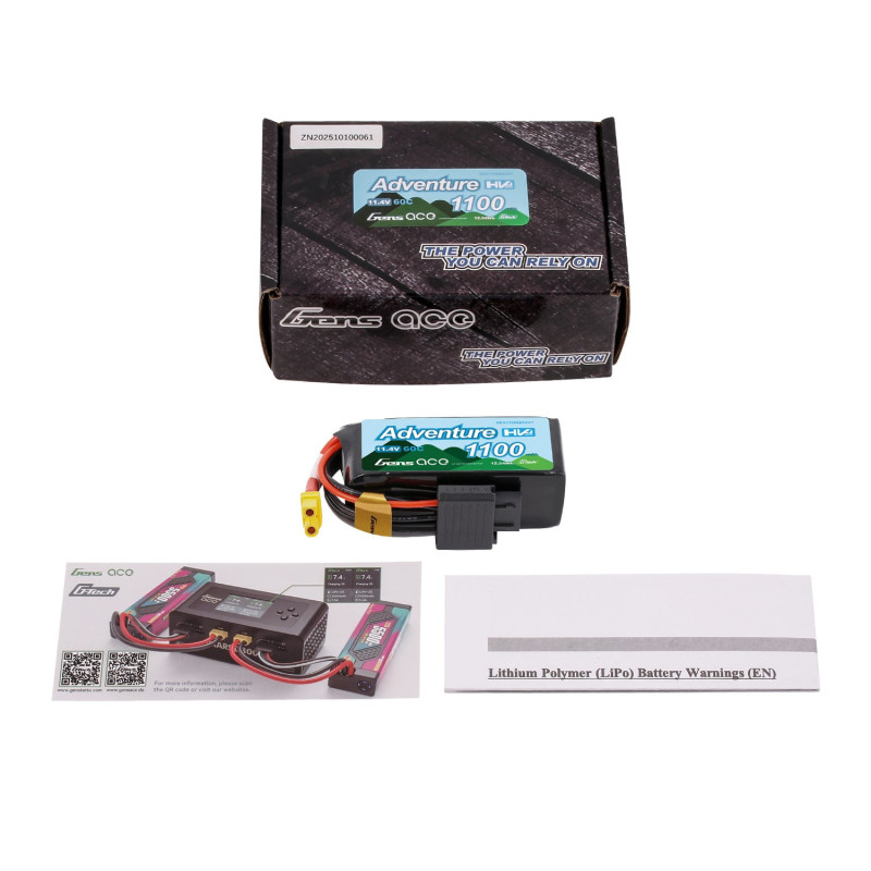 Gens ace Adventure G-Tech 1100mAh 3S 60C LiHV XT30 - Akumulator