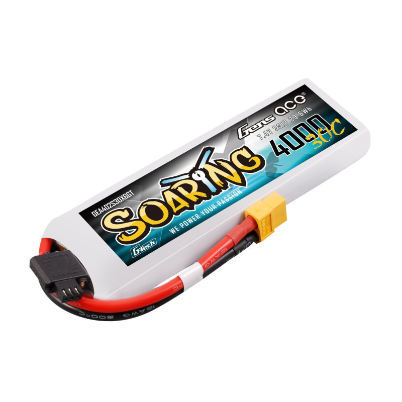 Gens ace Soaring G-Tech 4000mAh 2S 30C LiPo XT60 - Lekki Akumulator