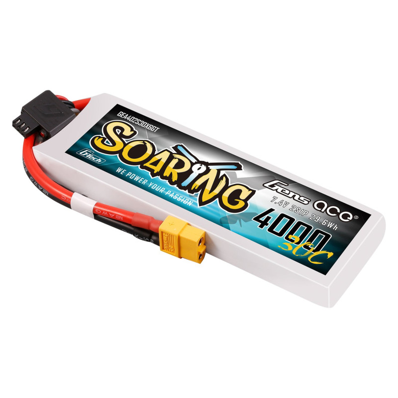 Gens ace Soaring G-Tech 4000mAh 2S 30C LiPo XT60 - Lekki Akumulator