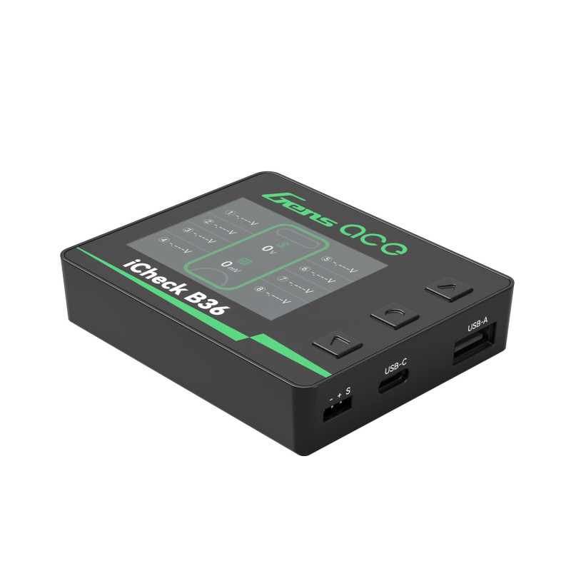 Gens ace iCheck B36 Smart Battery Checker - Tester i Balanser 1-8S