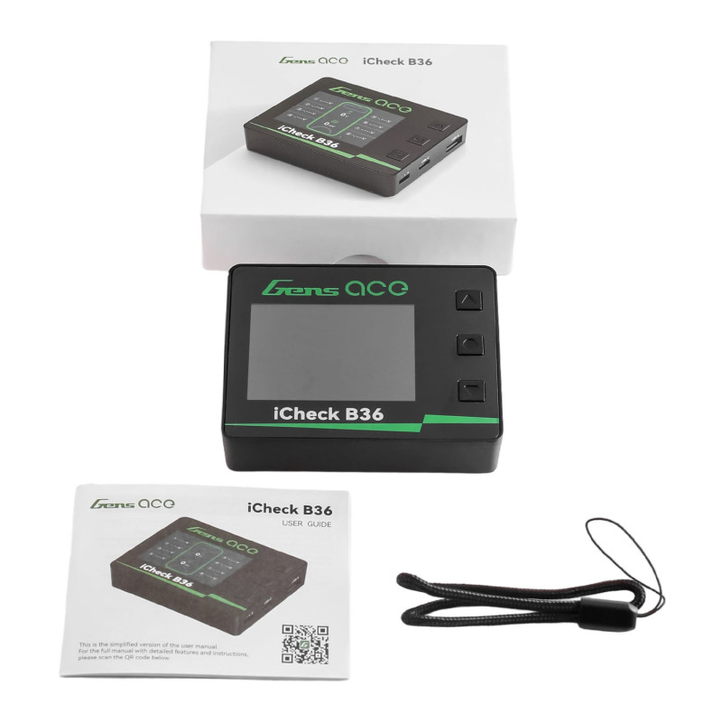 Gens ace iCheck B36 Smart Battery Checker - Tester i Balanser 1-8S