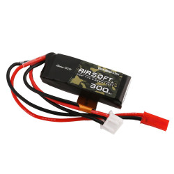 Gens ace 300mAh 7.4V 35C Airsoft LiPo JST-SYP - For HPA Systems