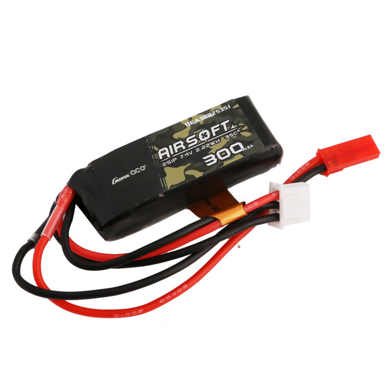 Gens ace 300mAh 7.4V 35C Airsoft LiPo JST-SYP - Do systemów HPA