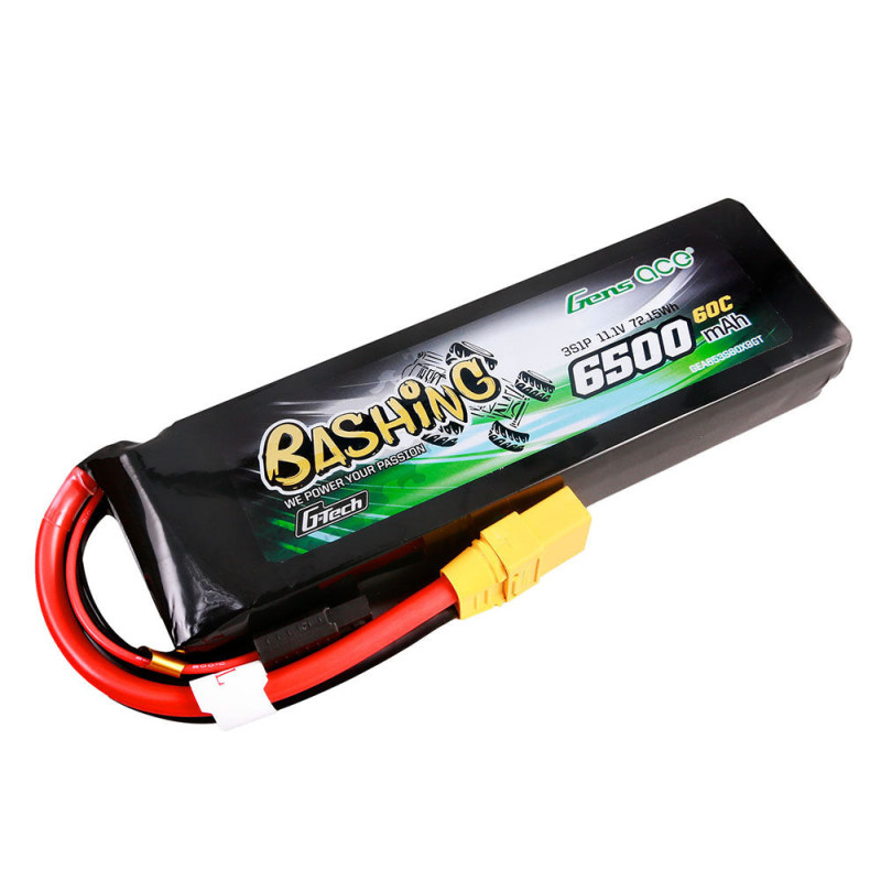 Gens ace G-Tech 6500mAh 3S 60C LiPo XT90 - Bashing Series do 1/8