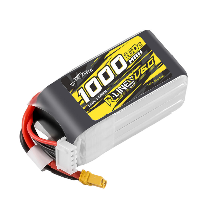 Tattu R-Line V6.0 1000mAh 4S 160C LiPo XT30 - Semi-Solid FPV