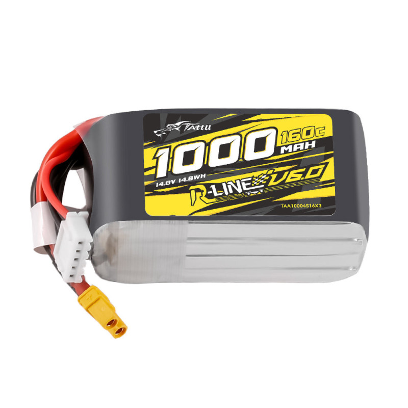 Tattu R-Line V6.0 1000mAh 4S 160C LiPo XT30 - Semi-Solid FPV
