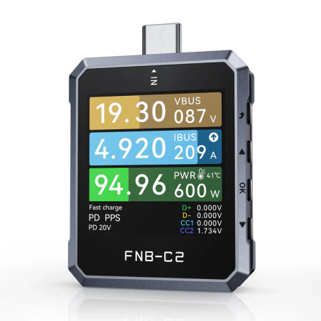 Tester USB-C FNIRSI FNB-C2 PD3.1 240W | Avifly